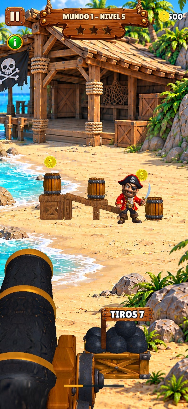 Un nivel de Isla Pirata